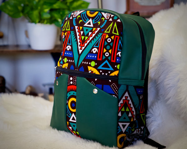 Green Afro Backpack
