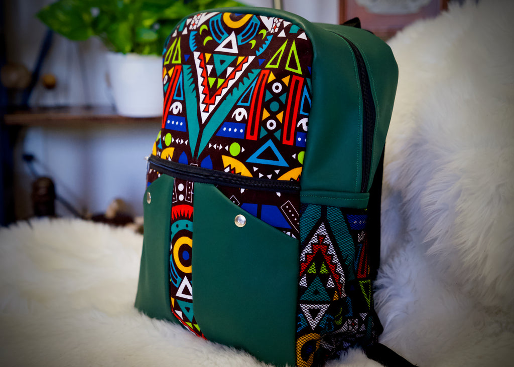 Green Afro Backpack