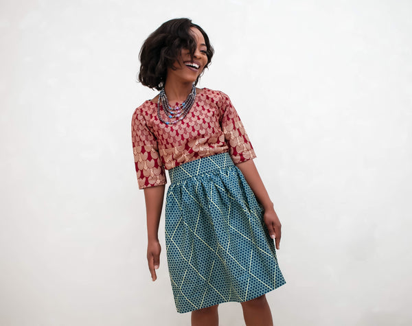 AMINA Midi Skirt - TRIBE 228 