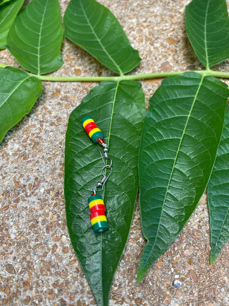 Multi Color earrings - Red, yellow and Green