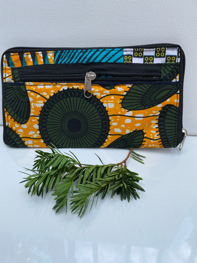 WAX PRINT WALLET and TOTE