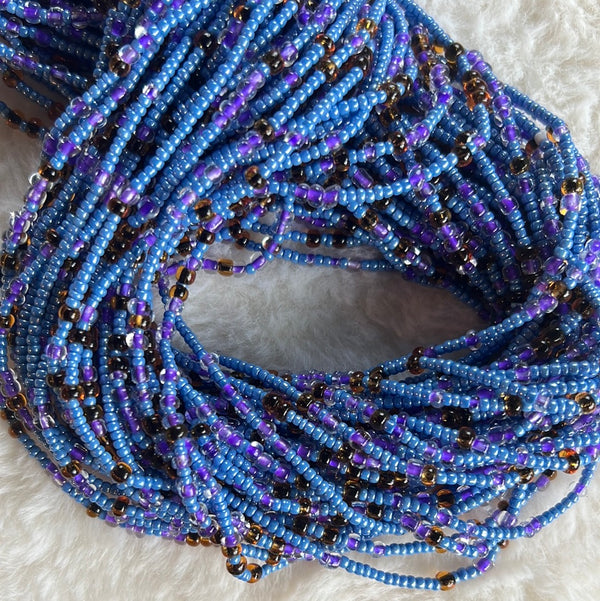 MULTI COLOR  Waist Beads BLUE&PURPLE