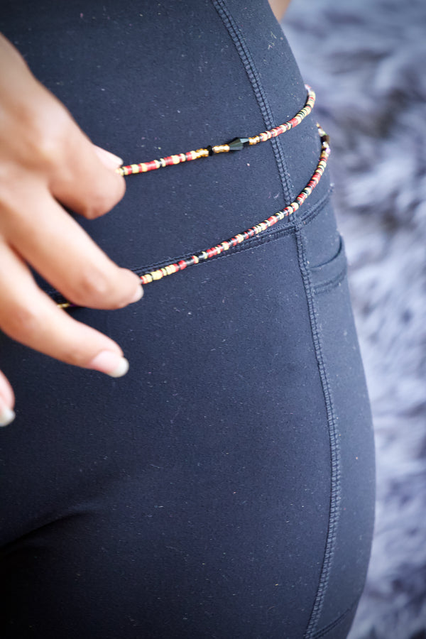 Mix vinal Waist Beads