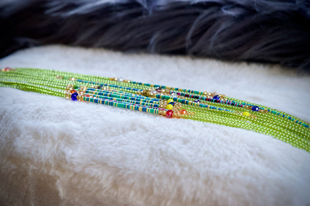 Mix vinal Waist Beads